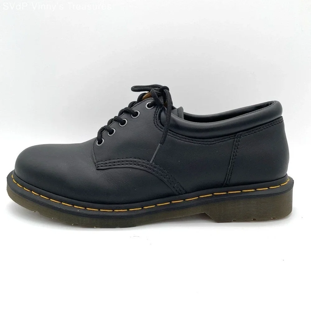 Dr. Martens 11849 3 Eye Oxford Shoes Black Smooth Leather Men's US 12
